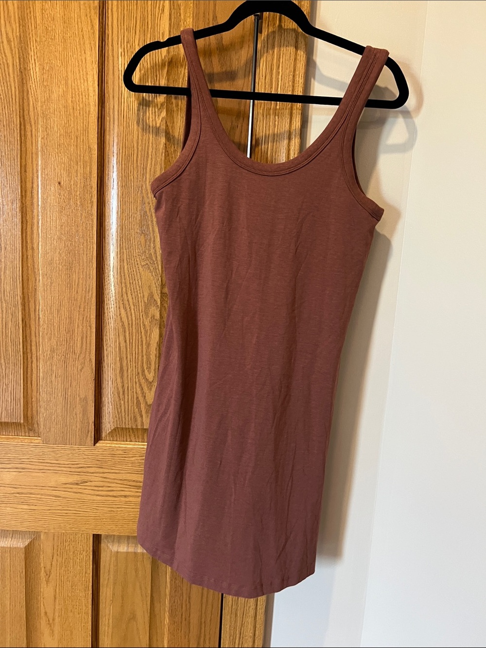 Lululemon Classic-Fit Cotton-Blend Scoop Dress ANCP Ancient Copper Size 4